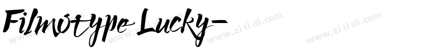 Filmotype Lucky字体转换